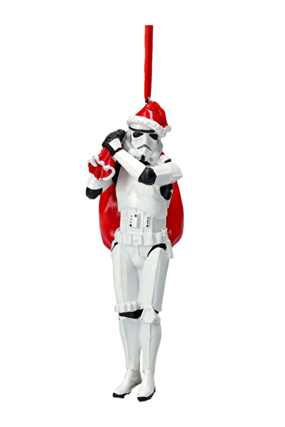 Nemesis Now Figurină Stormtrooper Moș Crăciun în sac suspendat 13cm