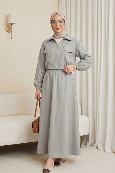 HİJABAYA Costum cu fusta cu talie elastica