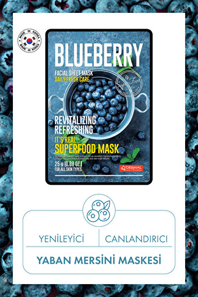 Dermal Yenileyici ve Canlandırıcı Yaban Mersini Maskesi 25 GR
