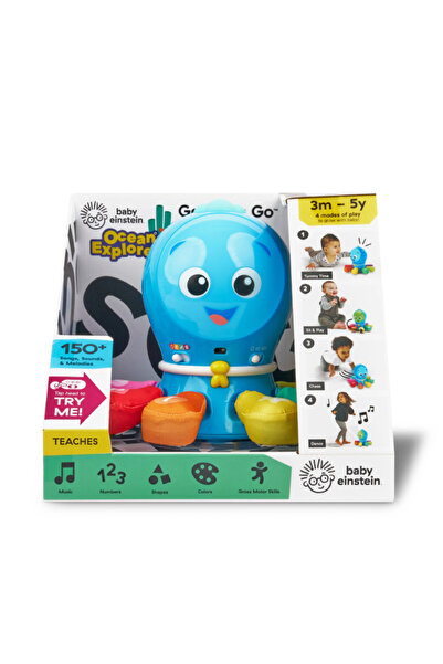 Baby Einstein Jucărie 4 în 1 Crawling & Foot Pal, Go Opus Go (BE-16921)