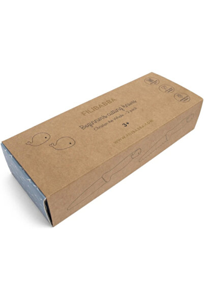 FILIBABBA Cuțite de tăiat pentru începători, set de 2, albastru pudră + verde...