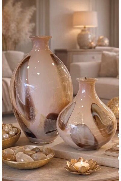 zepce design Cam Tombul Vazo dekor salon aksesuar obje