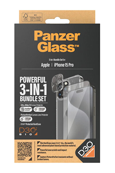 Panzer Glass Husa de protecție PanzerGlass 3-i-1 pentru Apple iPhone 15 Pro