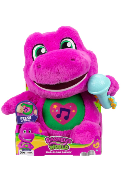 mattel Barney's World - Jucărie de pluș Barney (engleză) (JGT51)