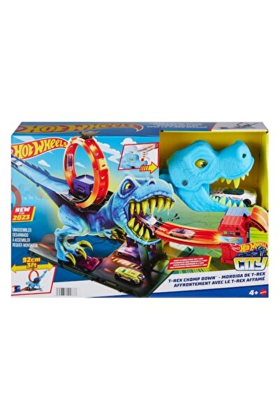 HOT WHEELS Set de joacă City T-Rex Loop și cascadorii (HKX42)