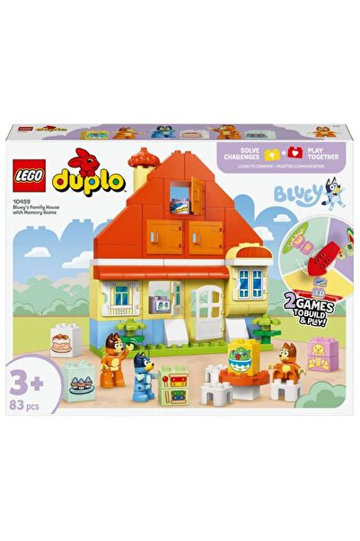 LEGO DUPLO Casa familiei lui Bluey Bluey cu joc de memorie (10459)