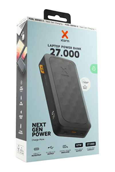 Xtorm Baterie externă USB-C PD 67W 27.000mAh 2xUSB-C Negru