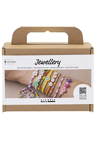 Creativ Company Brățări colorate DIY cu bijuterii mixte mini (977616)