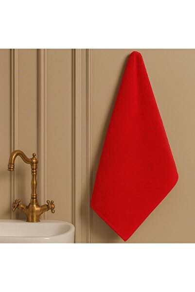 Benetton Home Banyo Havlu El Yüz Vücut Kırmızı %100 Pamuk 50x90 cm El Havlusu