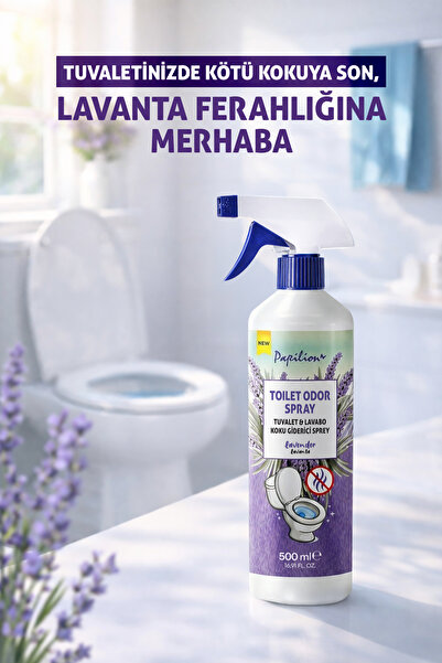 Papilion Lavanta Kokulu Tuvalet Koku Giderici Sprey Banyo & Lavabo Yüzey Temi...