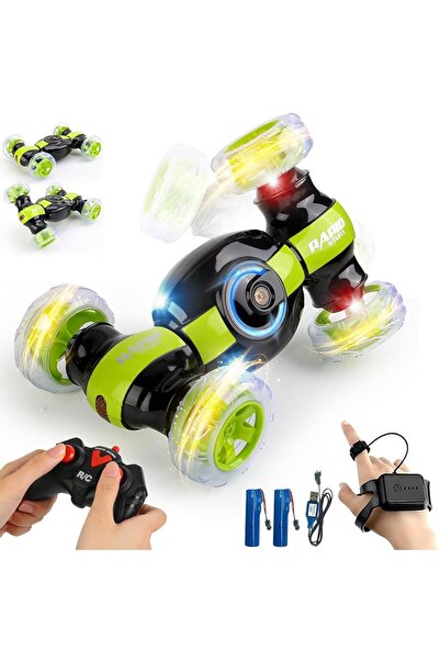 ALBADER 360° Stunt RC Car, Crazy Remote Control Car, LED Wheels, Gesture Cont...