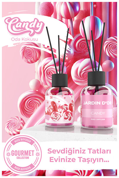 JARDIN D'OR Candy Reed Diffuser 50 Ml / Şeker Çubuklu Oda Kokusu