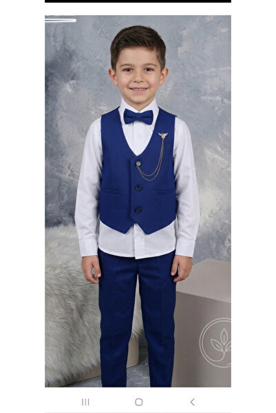 Perinin dolabı yelekli erkek çocuk takım