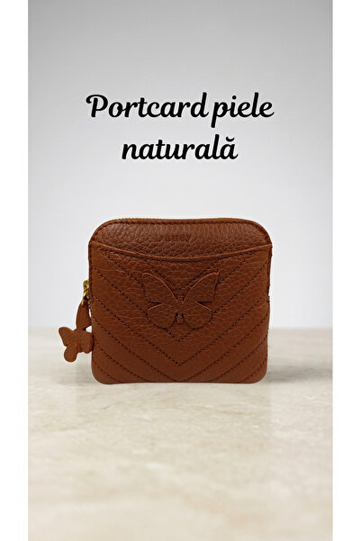 OEM Genuine Leather Card Holder with zipper, slim card holder, Compact card h...