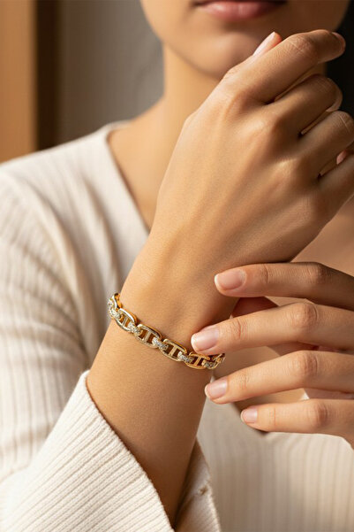 XUPING JEWELRY Stil Incisi/Xupıng Jewelry 14 Ayar Altın Kaplama Zena Taşlı Mo...