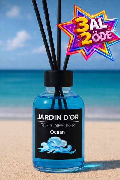 JARDIN D'OR Ocean Reed Diffuser 50ml Okyanus Çubuklu Oda Kokusu 8681529302152