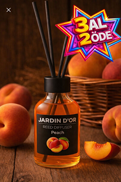 JARDIN D'OR Peach Reed Diffuser 50ml Şeftali Çubuklu Oda Kokusu 8681529302206