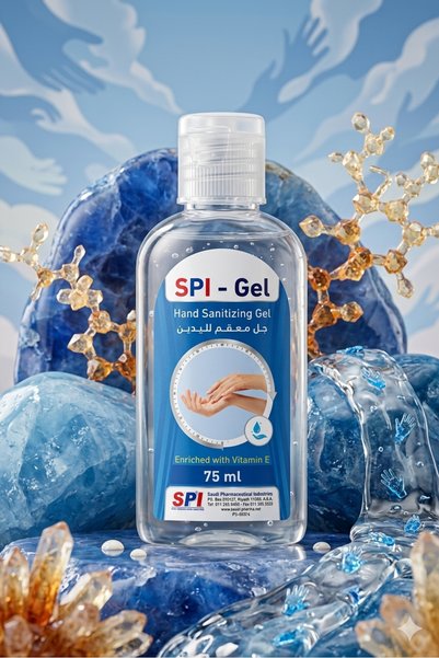 SPİ Pure Hand Sanitizer Gel Enriched with Vitamin E, 75 ml