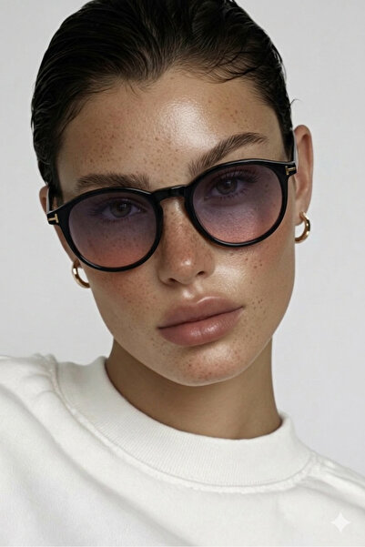 PİYESBOUTİQUE Unisex Women's Men's Uv400 Protected Oval Round Sunglasses with...