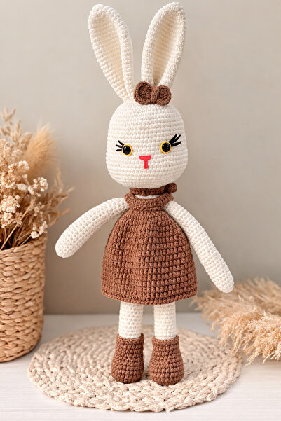 Bestway ve Diğeri Organik El Örmesi Amigurumi Tavşan – Atkılı Uyku Arkadaşı B...