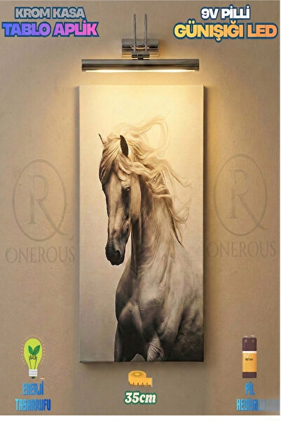 Onerous Pilli Beyaz Günışığı Led Flüt Tablo Aplik Banyo Ayna Üstü Aydınlatma ...