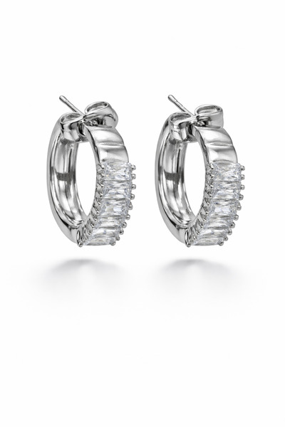 AUBRA Nobile Ray Xuping Women's Steel Zircon Stone Earrings Non Tarnish Anti ...