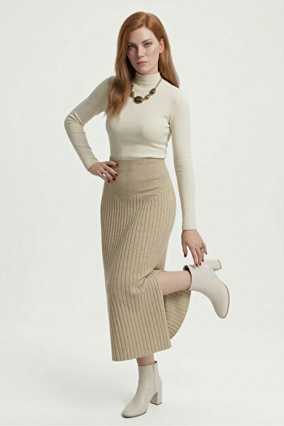TAŞDELEN AVM Knit Skirt Tesettür - Trkr01