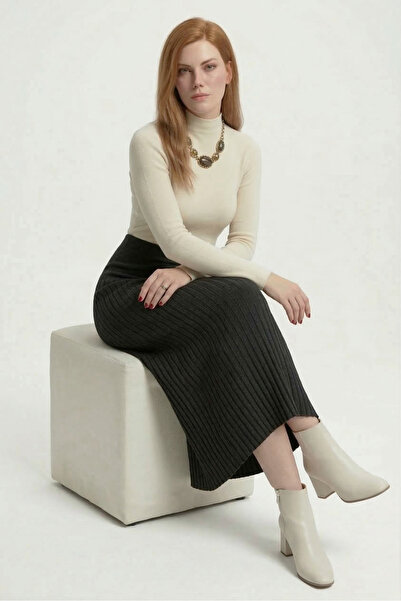 TAŞDELEN AVM Knit Skirt Hijab Tri̇22