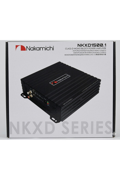 NAKAMICHI NKXD Serisi 1500.1 D Class Mono Dijital Göstergeli Bass Kontrollü O...