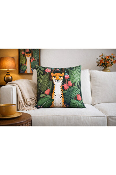 ALAMODECOR Tiger Με σχέδιο Διπλής όψης Ψηφιακό τύπωμα τεμάχια με μονό φερμουά...