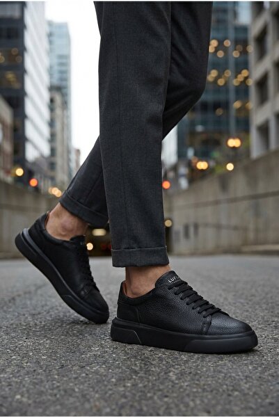 Lufian Ανδρικά παπούτσια Tommy Casual Μαύρα