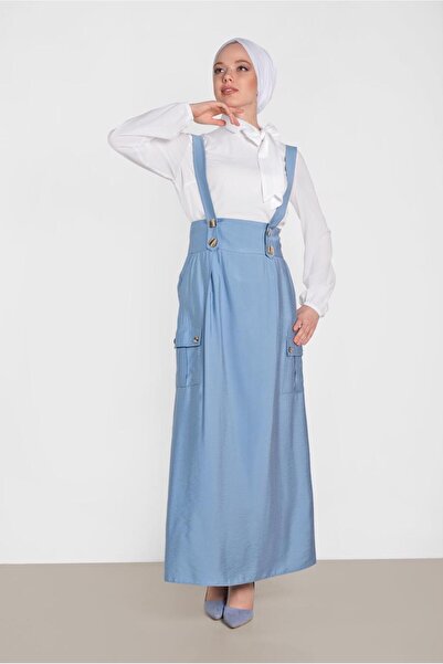 Alvina تنورة مفصلة بأزرار وجيب سالوبيت 4478