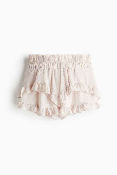 H&M Frill-trimmed plumeti skort