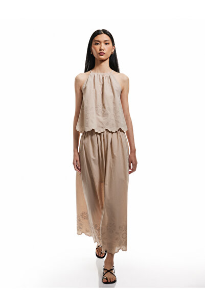 Koton Fusta lungă evazată din bumbac căptușită