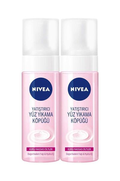 NIVEA Kuru/Hassas Ciltler İçin Yatıştırıcı Yüz Yıkama Köpüğü 150 ml 2 Adet