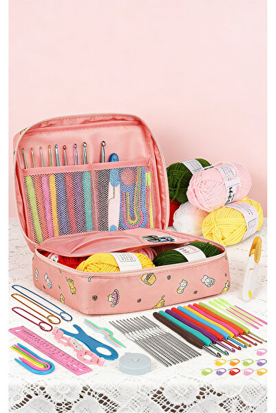 Yoawllty مجموعة أدوات الكروشيه للمبتدئين والبالغين، مجموعة أدوات حياكة يدوية ...