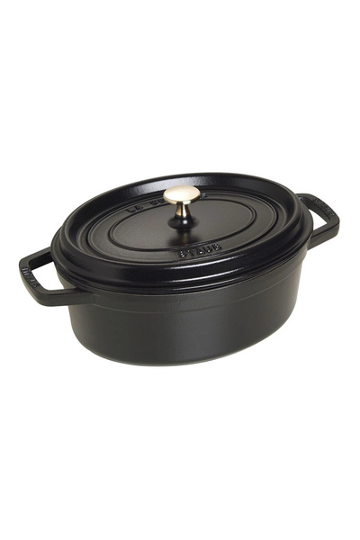 STAUB La Cocotte Döküm Tencere Oval 3,2 L Siyah