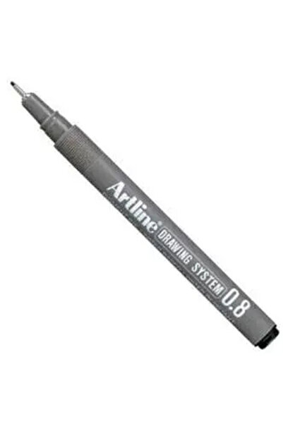 artline قلم رسم تقني أسود 0.8 ملم