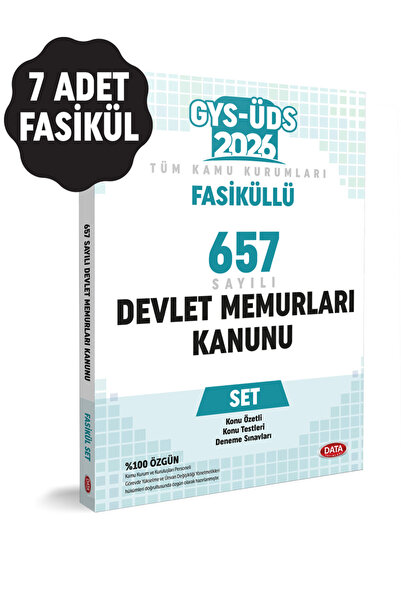 Data Yayınları Fasiküllü 657 Sayılı Devlet Memurları Kanunu Set (Konu Özetli ...