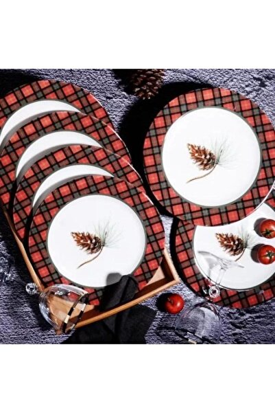 ZADE HOME Kozalak Model Servis Tabağı 26cm MST210