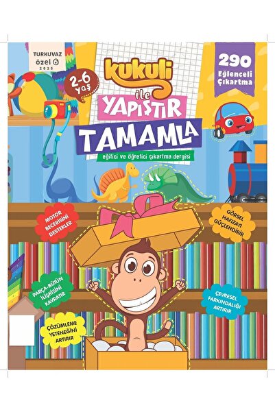 Turkuvaz Dergi KUKULİ İLE YAPIŞTIR TAMAMLA 6 TEK SAYI