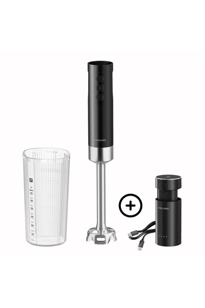 ZWILLING Xtend Kablosuz El Blender Başlangıç Seti Bataryalı Siyah
