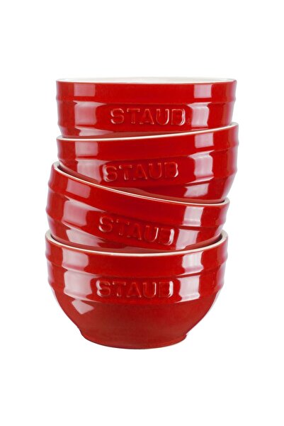 STAUB 405081460 Ceramics Bowl 14 cm Set of 4 Cherry