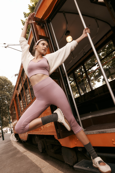 Penti Pembe Dikişsiz Seamless Kalp Yaka Spor Sütyeni