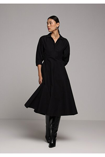 Colin's Women's Black Dress with Regular Fit