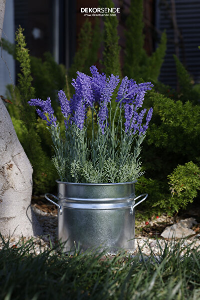 Dekorsende Yapay Lavanta Çiçeği Demeti 50 cm Mor