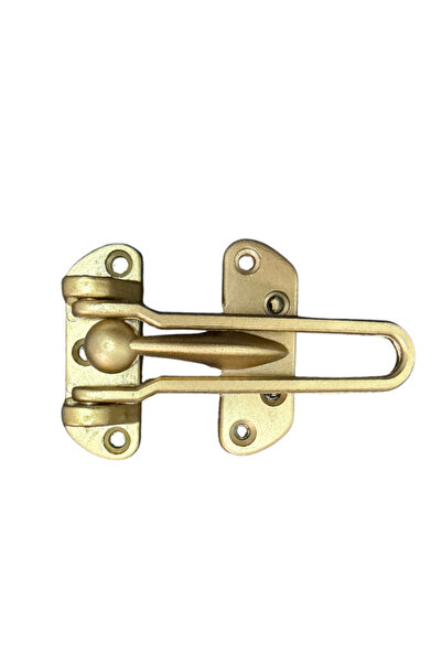 GÜMÜŞ Çelik Kapı Emniyet Kilidi Mat Altın (Sarı) Renk - Emniyet Kelepçesi - E...