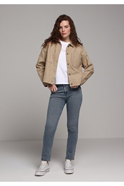 Colin's Slim Fit Mid Waist Straight Leg Women's Mid Indigo Denim Jean Trousers