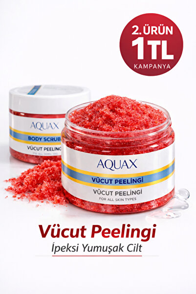 AquaX Scrub Arındırıcı Ve Nemlendirici Vücut Peelingi 250 ml - Cilt Temizliği...