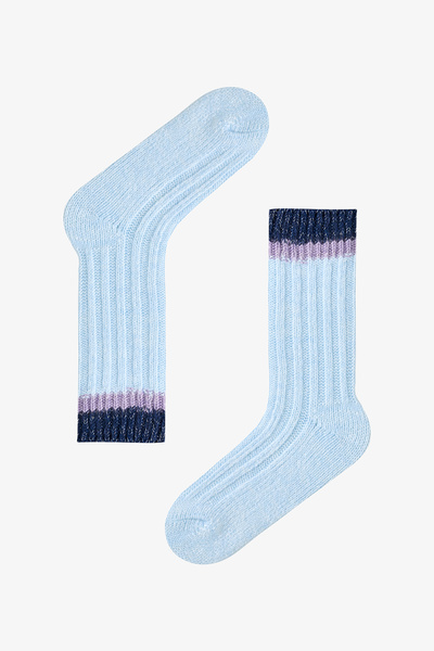 Penti Mavi Melanj Warm Rustic RiErkek Çocuk Soket Çorap